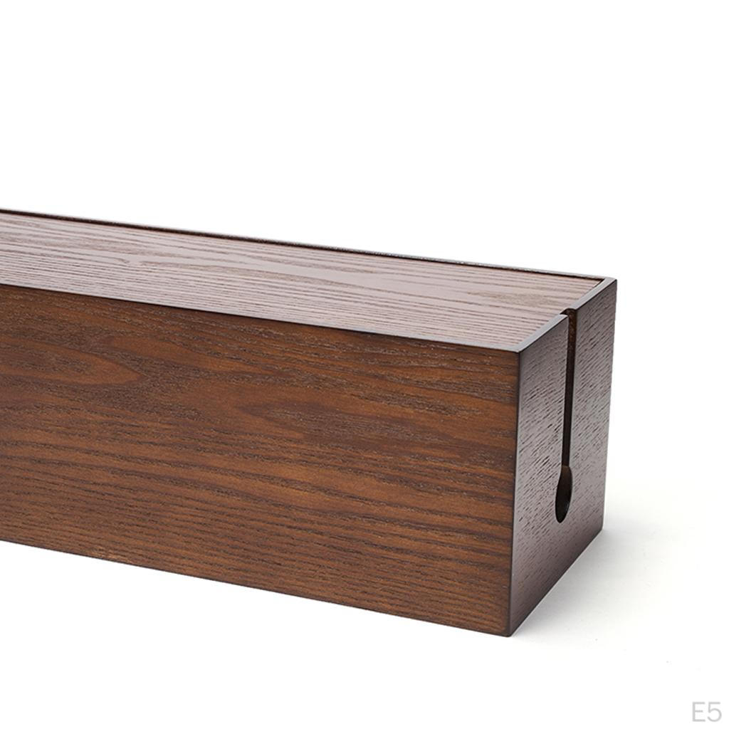 Cable Management Box Made of Wood Material for