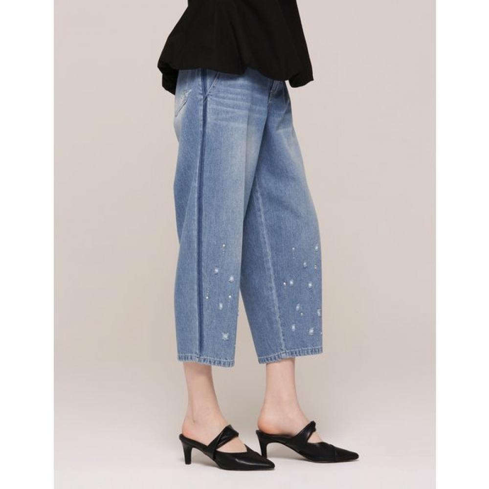SON JUNG WAN Curved Denim Pants Zjl6161141