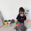Nuova borsa per bambini Cartone animato Principessa Ragazza Bambina carina Borsa a tracolla a forma di fragola Moda Borsa per bambine straniere Regalo di Natale