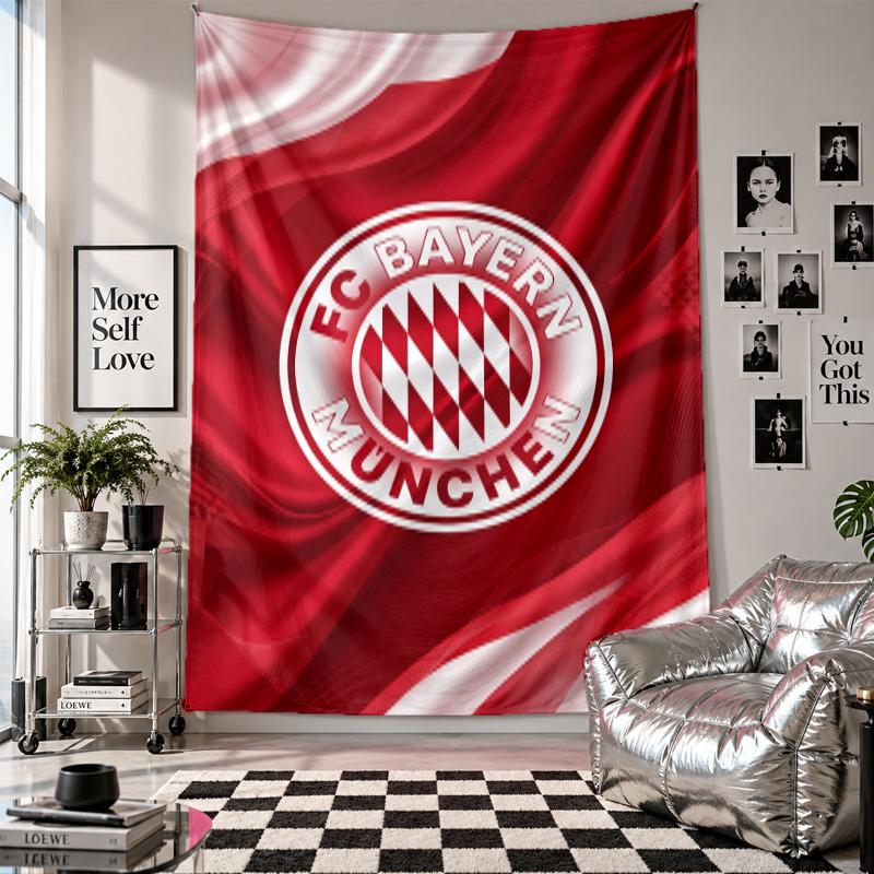 Bayern Munich Wall Tapestry Home Decor Wall Hanging Cloth for Bedroom Living Room Background