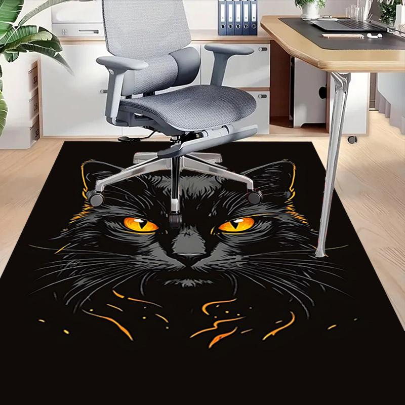 1pc cat face Carpet Anti Slip Polyester Floor Mat for office,Bedroom