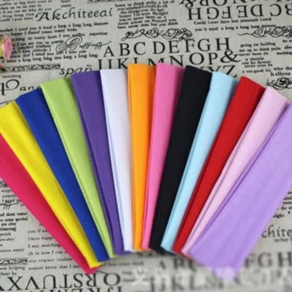 Cotton headband cotton bandana Light pink (pack of 10)