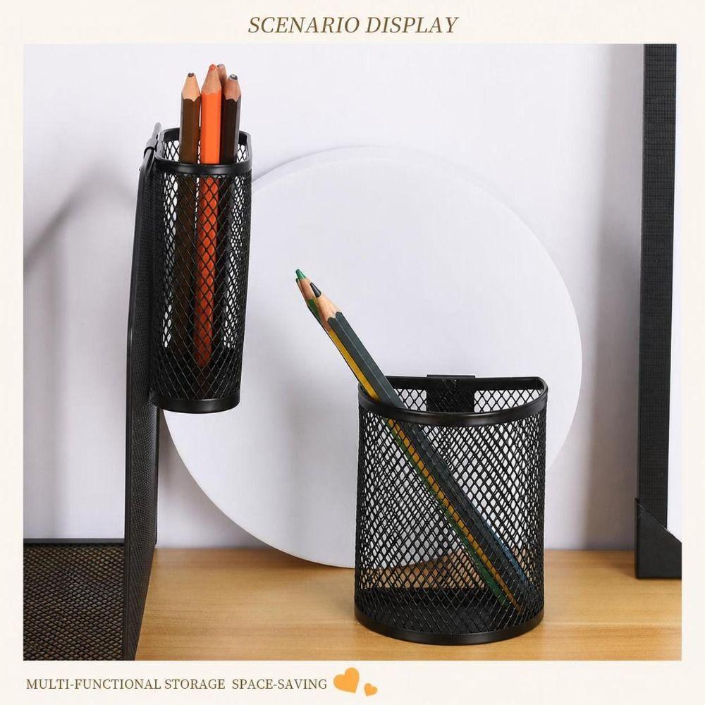 Metal Hanging Pen Holder Mesh Pen Container Cute Makeup Brush Container  Gift