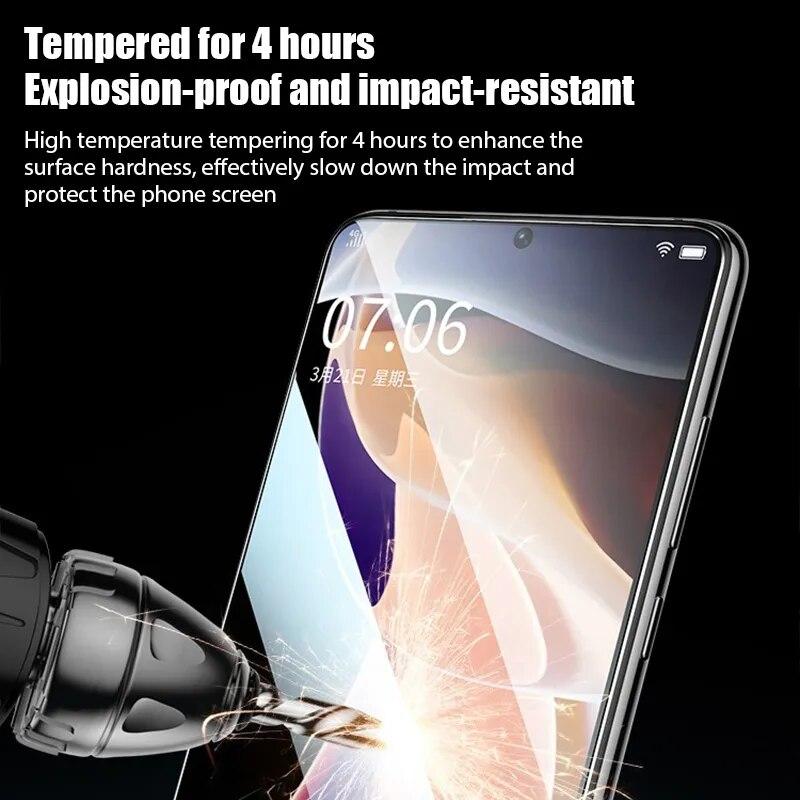 5pcs Screen Protectors for Xiaomi Mi 11 Lite 11T Pro Glass for Xiaomi Poco X3 GT X4 Pro M5 M4 M3  Glass