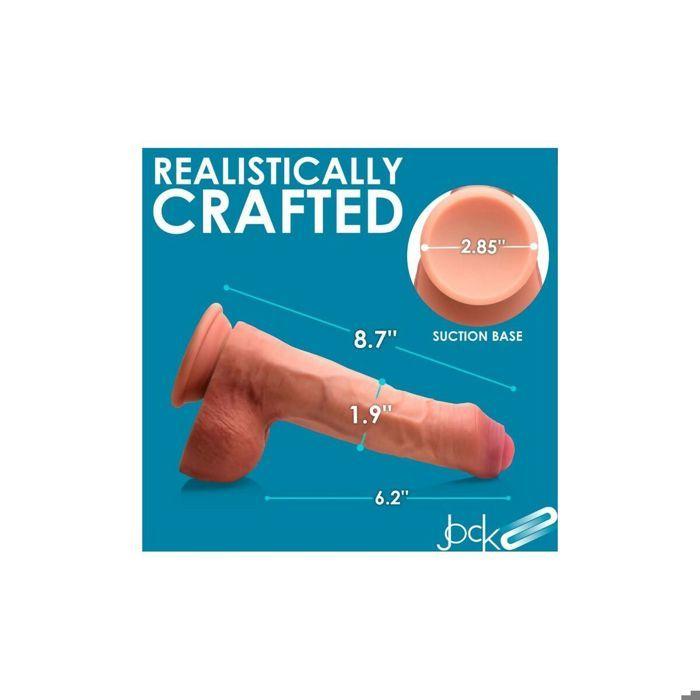 Gode réaliste - XR - 22 cm - Flexible - Sans phtalates - Ventouse