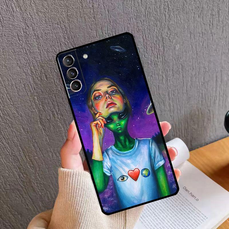 Mushroom Moon Shroom Farmer Phone Case For Samsung Galaxy S24 S26 Ultra S20 S21 S22 S23 S25 Plus S10 S24 S25 FE Cover