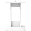 Side Table White 45 X 40 X 62.5 Cm Engineered Wood
