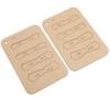 10Pcs Leather Acrylic Template DIY HandMade Craft Zipper D Ring Pull Tabs Sheet Stencil Tools