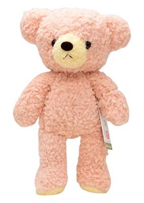 Doshin Original Made In Japan Mocopalucci Fluffy Bear Plush Size 29cm Rose Toy, M, Tall,