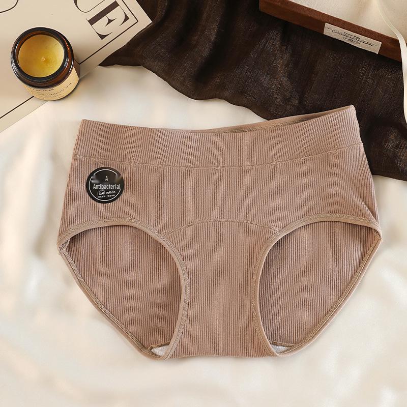 

7A Grade Antibacterial Cotton Mid-Waist High Elasticity Women s Hip-Hugging Briefs XXL (141-160 jin)
