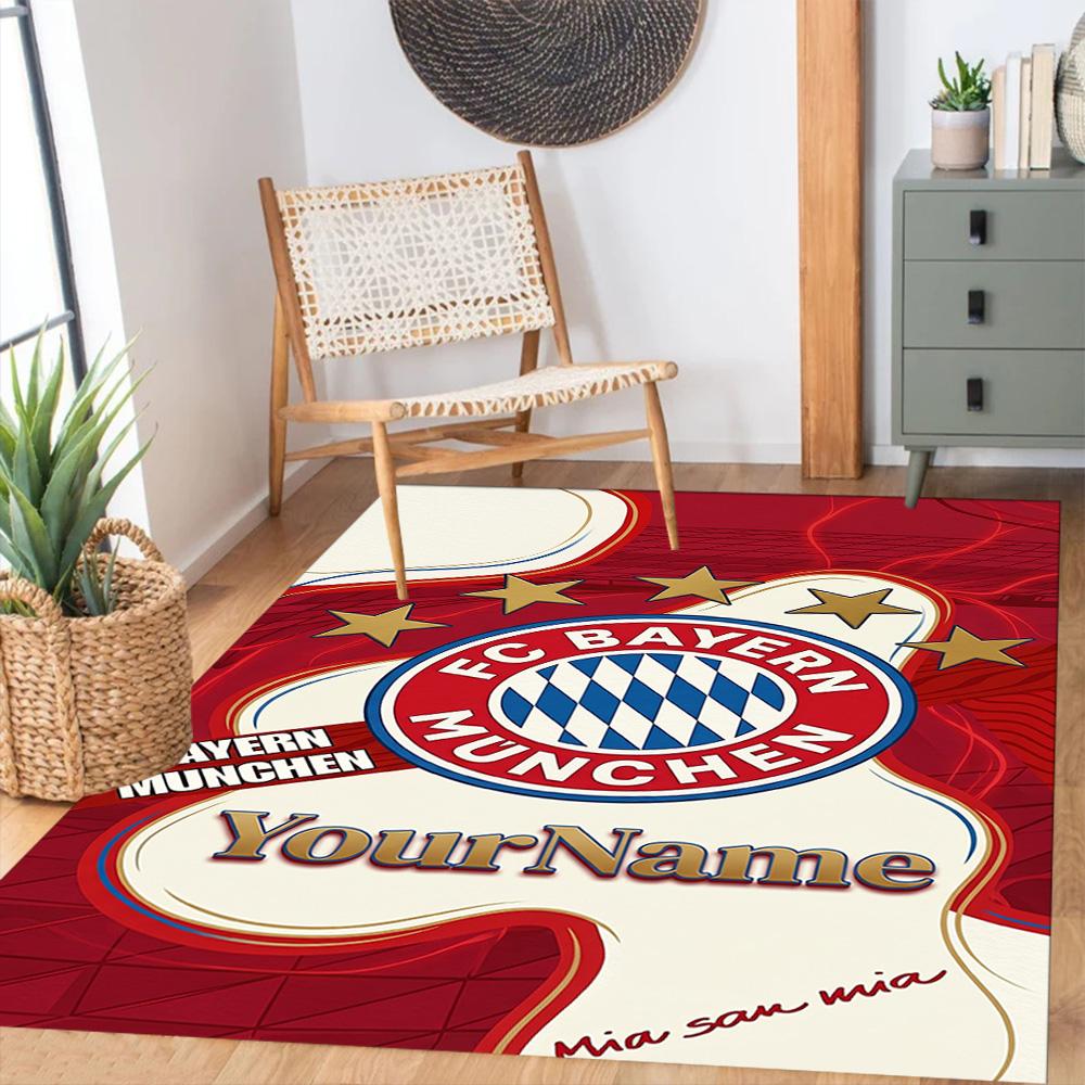 Fc Bayern München 41 Customizable Name Area Rug Suitable for Kitchen Outdoor Hallway Foyer Anti-slip Rug Decorate Offices