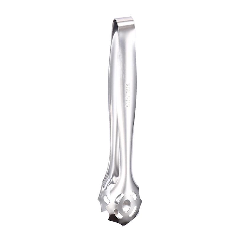 304 Stainless Steel Non-Slip Mini Ice & Sugar Cube Tongs