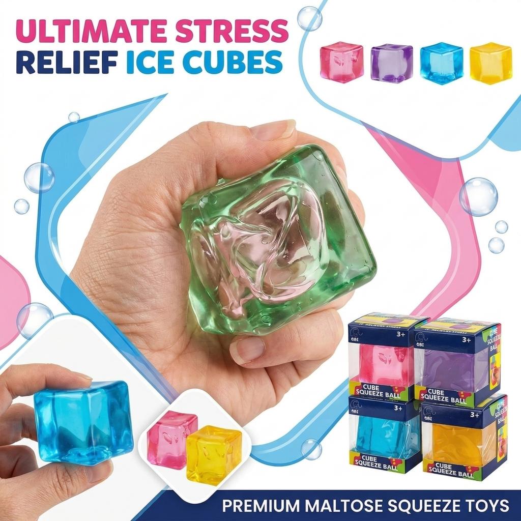 Schylling Needohs Nice Cube Sensory Fidget Cube Stress Relief Anxiety Sensory Tool For Focus Adhd & Office Desk Calming Gadget