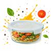 Pojemnik Szklany Hermetyczny Okrągły 950 Ml Na Żywność Jedzenie Obiad Lunch