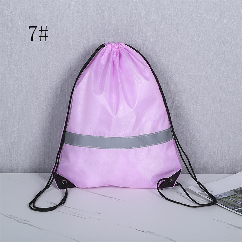 Pack Drawstring Backpack Bag with Reflective Strip String Backpack Cinch Sacks Bag Bulk for School Yoga Sport Gym Traveling
