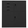 VidaXL Office Cabinet, Anthracite 90x40x102 Cm Steel