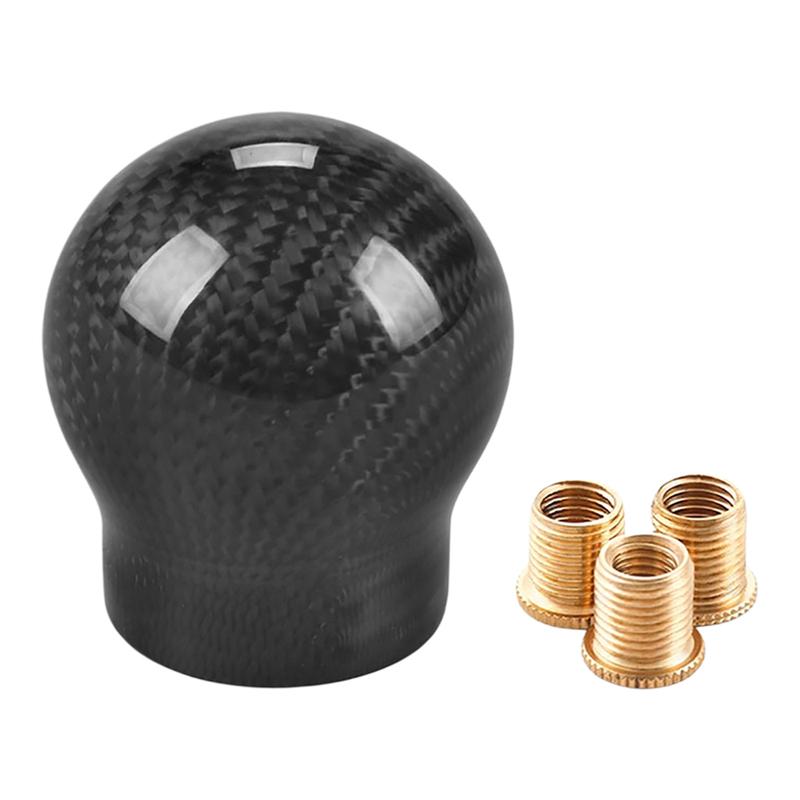 Universal carbon fiber shift knob, metal shift lever handle, 5-speed/6-speed shift lever head, RS ST GR gear shift head