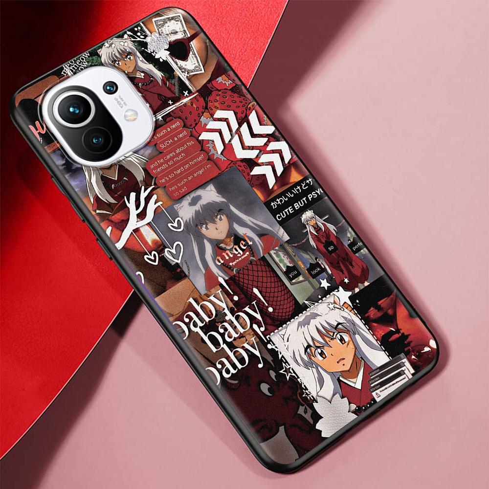 

Чехол Inuyasha Anime для Xiaomi Mi 11 Ultra 11T 10T 9T Pro Note 10 A2 9 8 Lite A3 CC9E 10S CC9 A1 5X черный мягкий чехол для телефона Xiaomi Mi Note 10