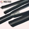 Meetee 1-5Meters 3# 5# 8# 10# 15# Resin Zipper Black Continuous Zippers By Meter Down Jacket Zip Closure Repair Sewing Material