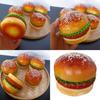 Artificial Hamburger Model Realistic PU Simulation Burger Food Decoration For Restaurant Display And Home Decoration