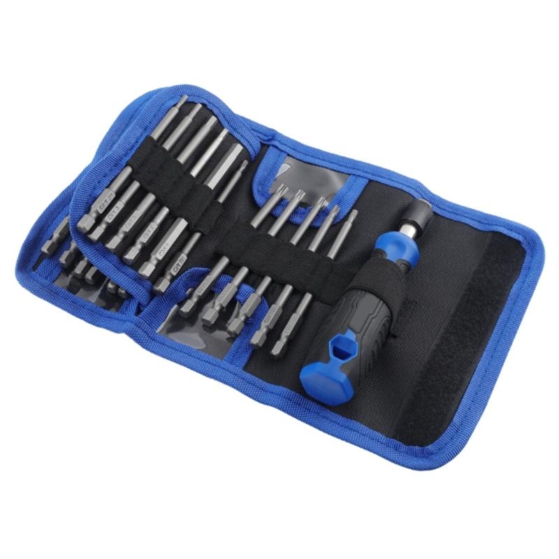 

Precision Screwdriver Set 24 in 1 Screwdriver Kit with 23 Bits Impact Screwdriver Electronics Repair Tool for Computer 1