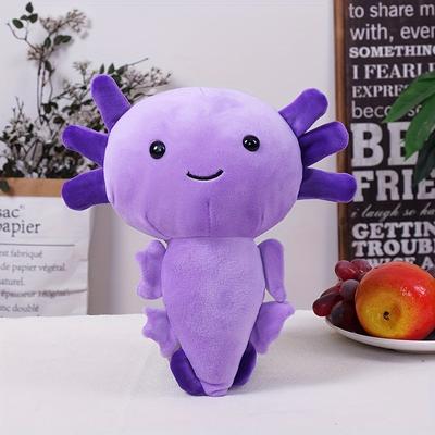 Cute Axolotl Plush Toy, Soft Stuffed Animal Salamander Plush Pillow, Kawaii Plush Toy for Kids