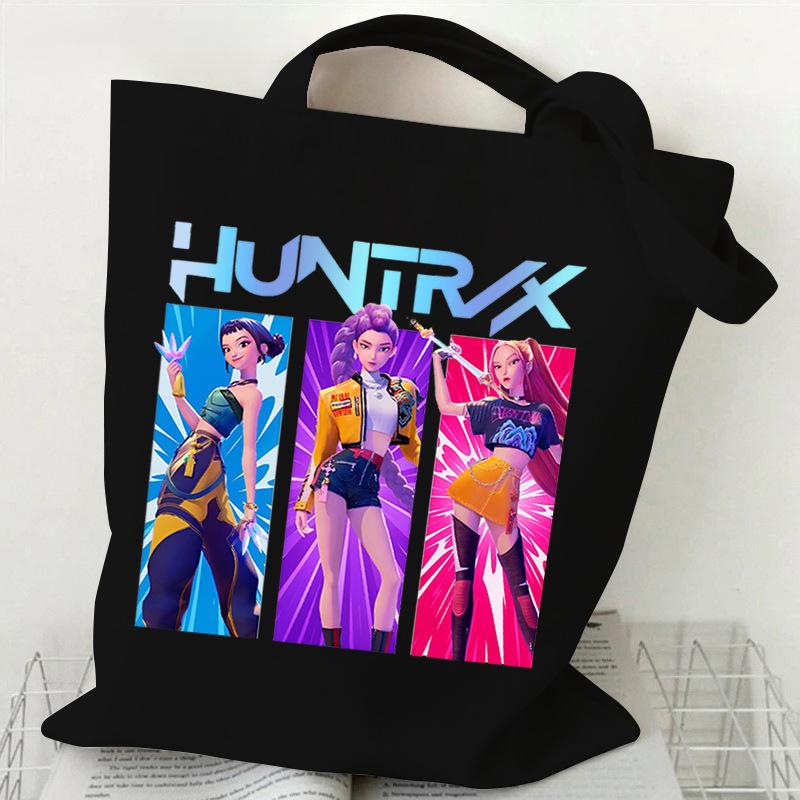KPop Demon Hunters Student Everyday Versatile Shoulder Bag Fashion Demon Hunters Canvas Bag