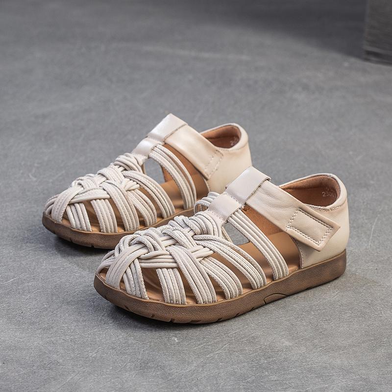 Summer Leather Soft Sole Roman Women's Sandals