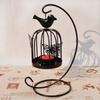 Suspension Design Leaf Candle Holder Hollow Iron Candlestick Ornaments  Dining Table