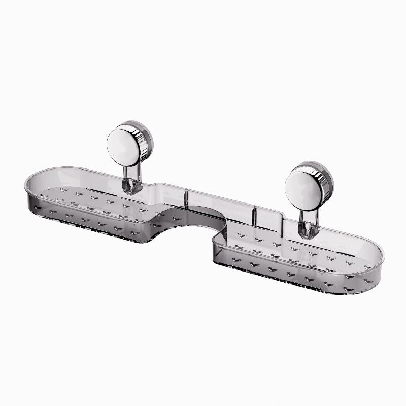 1Pcs Detachable Faucet Storage Rack Suction Cup Non-Punching Toilet Rack Wall-Mounted Bathroom Without Draining Water