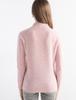 Women's Slimming Wool Long-Sleeve Half-High Neck Top - Solid Color, Versatile Basic