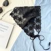 Solid Color Print Hair Bandana Lace Headbands for Women Lightweight Retro Lace Hair Accessories