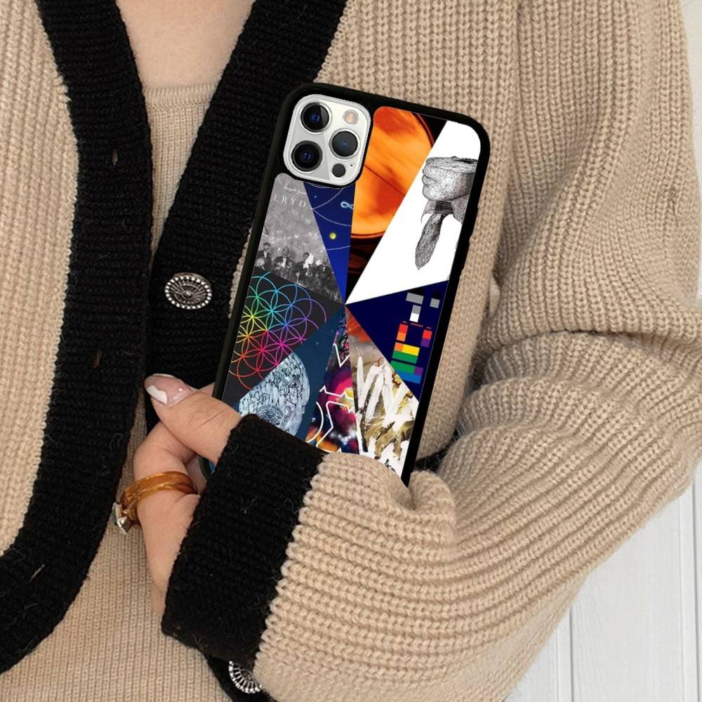 Pop Rock Band C-Coldplay Phone Case For Iphone 16 15 14 13 12 11 Pro Max Plus Shockproof TPU+PC Hard Case
