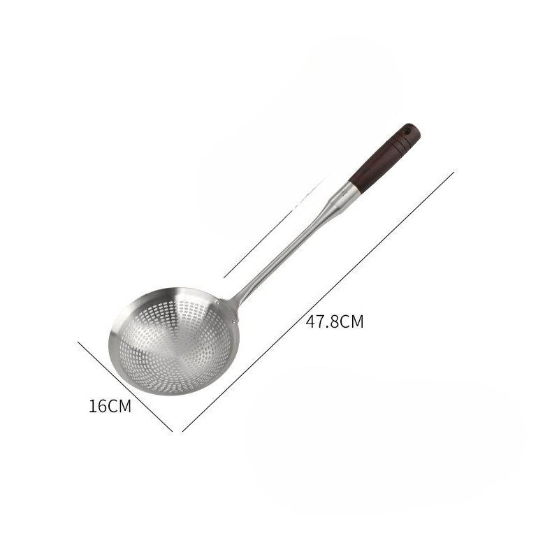 Stainless Steel Strainer for Household Kitchen and Dining, Extended Grease Trap for Scooping Noodles, Long-handled Filter Screen