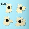Cat Lover Brooch Cartoon Red Wine Brooch, Enamel Kitten Lapel Lightweight Metal Pin Pin, Jackets Backpacks Clothes Decorative Accessory for Women Men