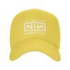 Men WomenNIN Logo Band Hat Fashion  Snapback Cap Adjustable Casual Headwear