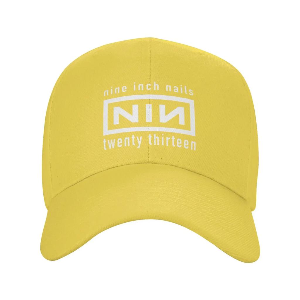 Men WomenNIN Logo Band Hat Fashion Snapback Cap Adjustable Casual Headwear