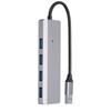 4 in 1 USB Hub Aluminum Alloy Fast Transmission Good Heat Dissipation USB 3.0 Port Expander Docking Station