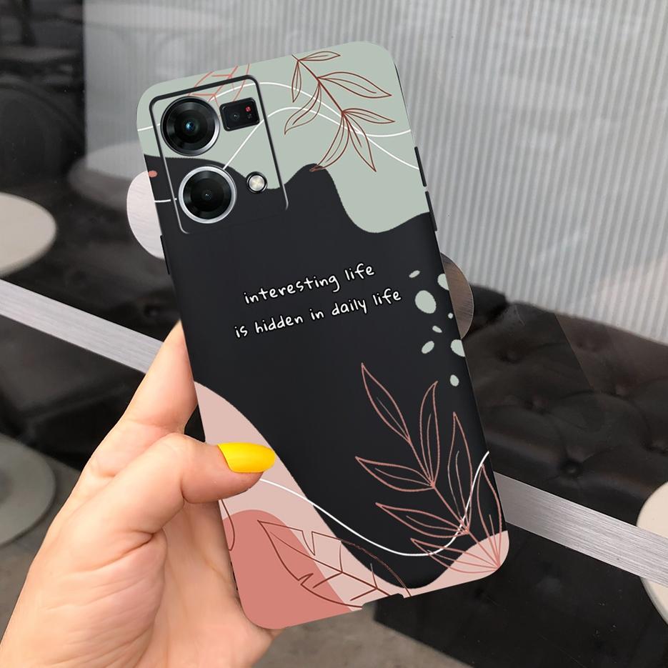Für Oppo Reno7 4G Hülle CPH2363 Oppo F21 Pro 2022 Schöne Kunst Bemalte Abdeckung Weiche TPU Handyhülle Für Oppo Reno 7 F21 Pro Rückseite