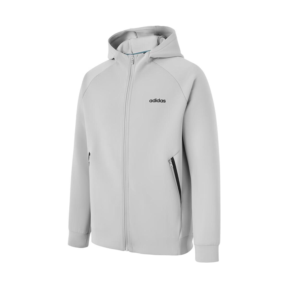 Adidas Simple Versatile Hooded Zip Sports Casual Sweatshirt Men sweatshirt KC2173 M