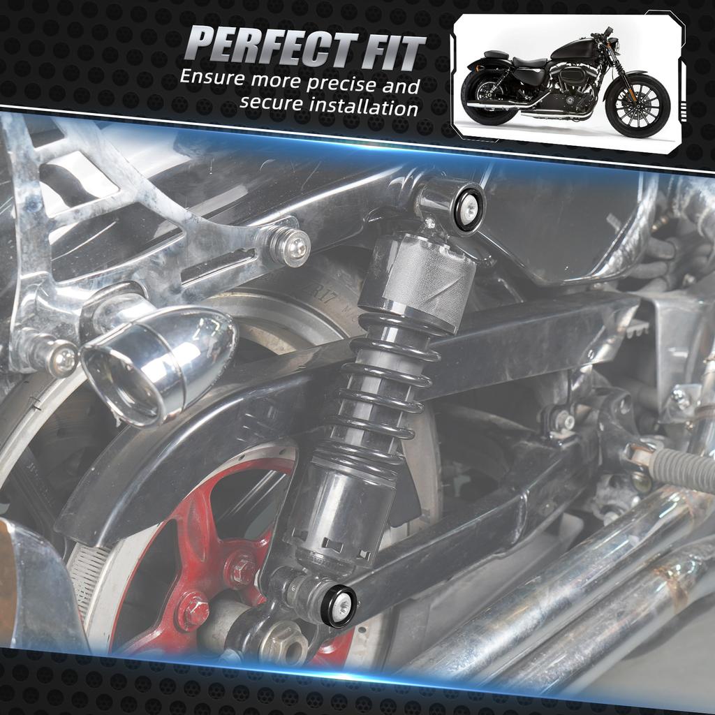 For Harley Sportster XL 883 1200 Shock Absorber Bracket Decorative Rings Iron 883 XL883N 2016-2022 Iron 1200 XL1200NS Custom