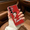 B-Betty Cute B-Boop Phone Case For Samsung S25,S24,S21,S22,S23,S30,Ultra,S20,Plus,Fe,Lite Transparent Cover