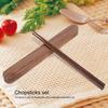 Wooden Chopsticks Portable Environmental Friendly Student Travelling Tableware Gift Set
