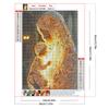 Glowing Lady Full DIY 5D Round Drill Gem Art Diamond Painting Kits for Adults Home Decor Art Diamond Painting 11.81x15.75in