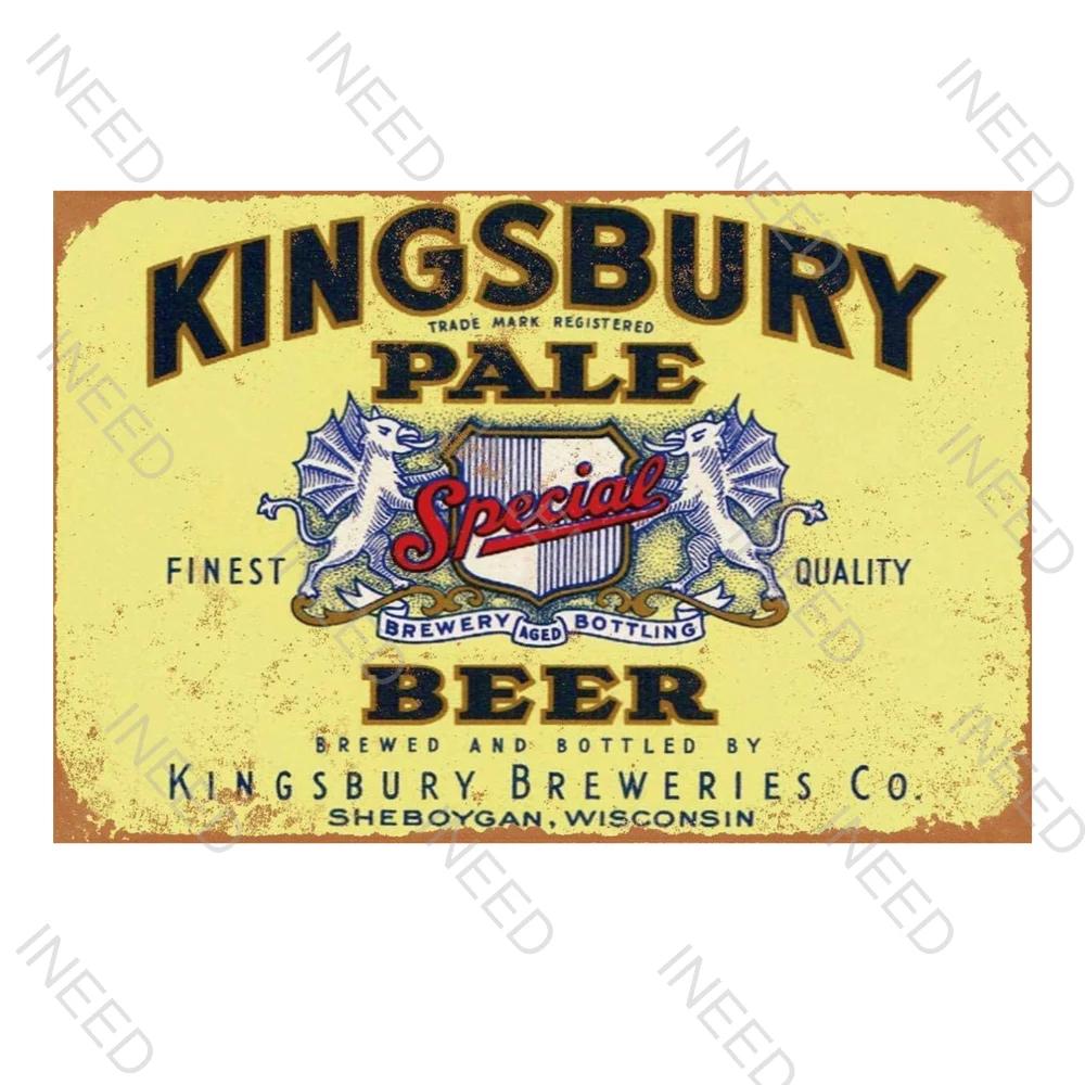 INEED Funny Beer Sign Plaque Vintage Metal Tin Signs for Home Man Cave Bar Decor Beer Lover Restaurant Kitchen Art Wall Decor