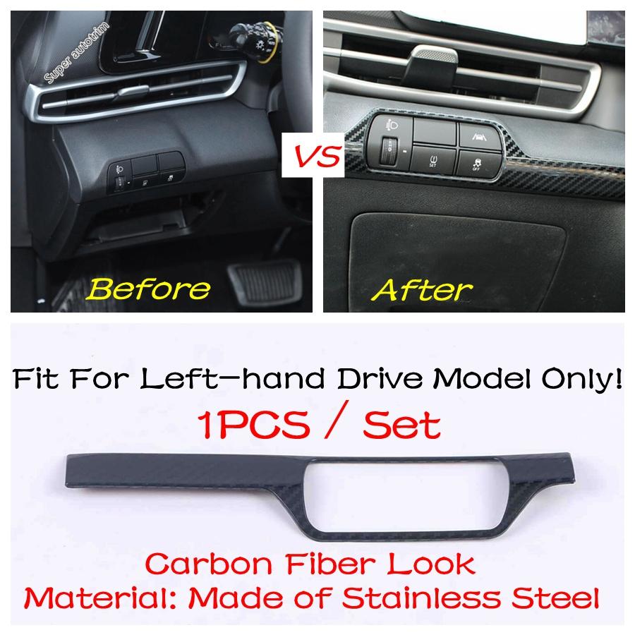 Accessories For Hyundai Elantra Avante CN7   Seat Adjustable Knob Button / Head Light Fog Lamp Switch Panel Cover Trim