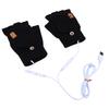 USB Heated Gloves Fingerless for Men Women Acrylic   Electric Hand Warming Gloves for Winter Skiing Gaming