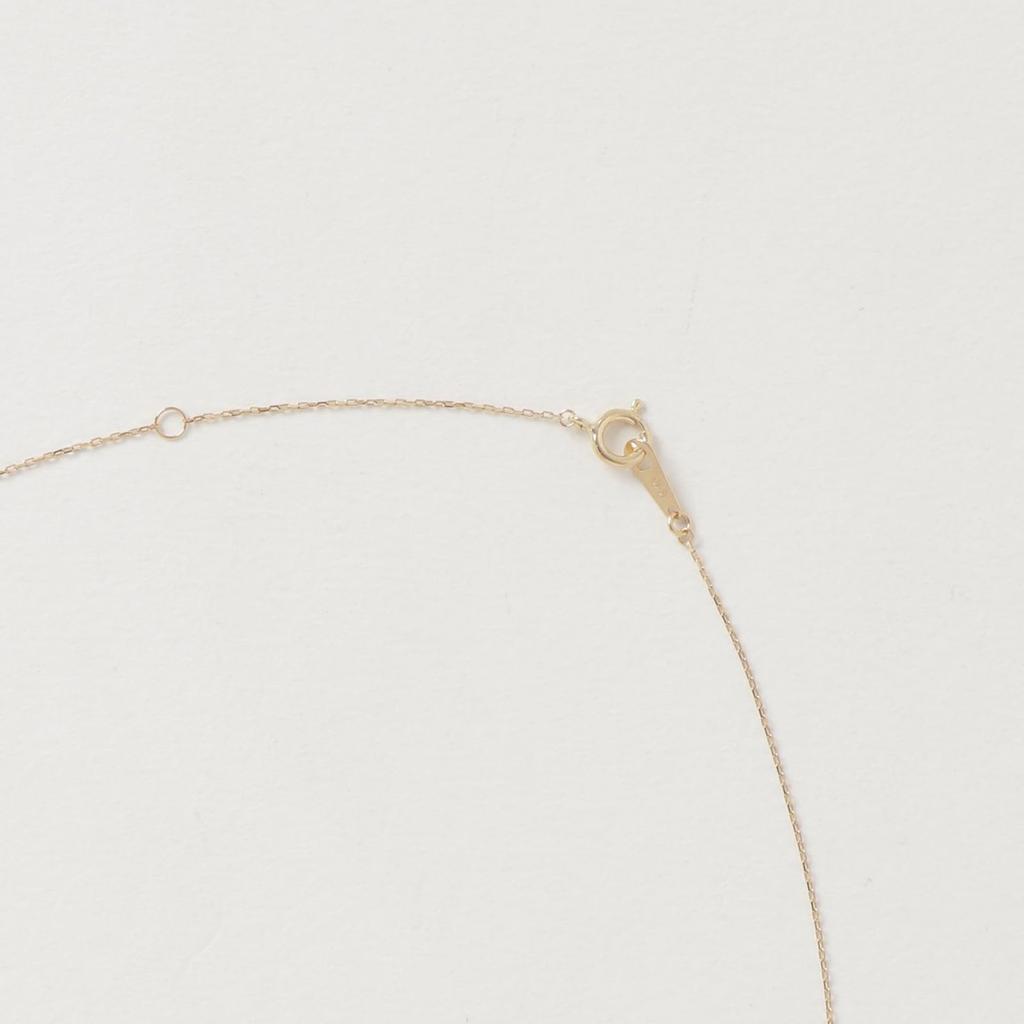 London Blue Topaz K10YG Rectangle Necklace for Women [cui-cui]