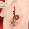 2026 Year Of Chinese Zodiac Horse Lucky Pendant Keychain Brass Feng Shui Wealth Car Key Ring Women Men Bag Pendant Jewelry Gift