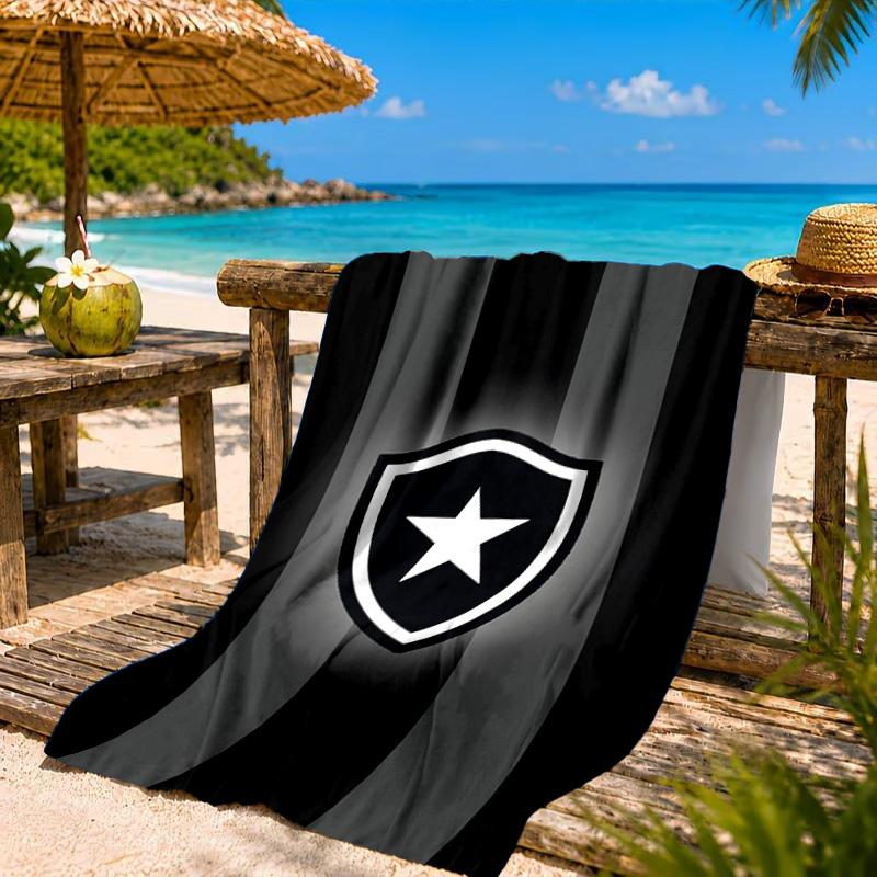 Botafogo Pride Emblem Printed Microfiber Beach Towel, Soft And Absorbent, Quick-Dry, Ideal for Summer Travel, Beach Essential, Swimming Pool